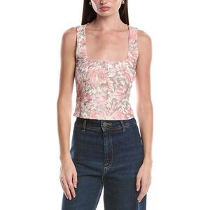 Afrm Womens  Ivara Corset Tank, Pink